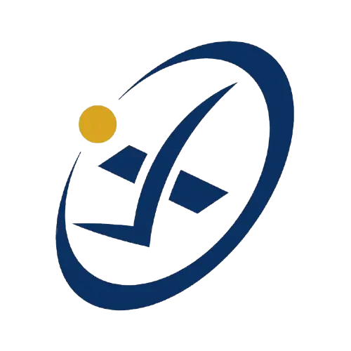 OrbyOx icon with blue orbit design and gold accent symbolizing progress and practical solutions.